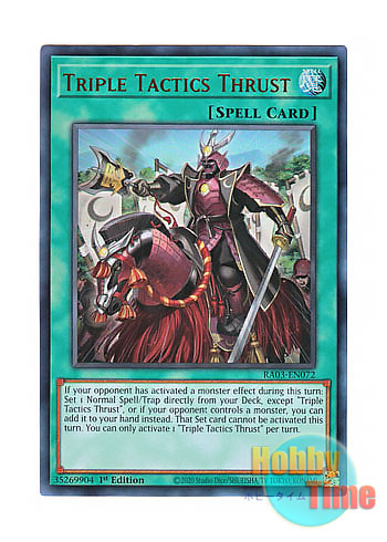 画像1: 英語版 RA03-EN072 Triple Tactics Thrust 三戦の号 (ウルトラレア) 1st Edition