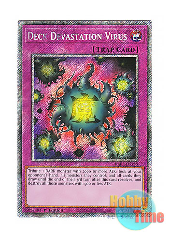 画像1: 英語版 RA03-EN150 Deck Devastation Virus 魔のデッキ破壊ウイルス (プラチナシークレットレア) 1st Edition