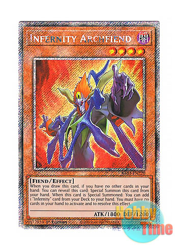 画像1: 英語版 RA03-EN220 Infernity Archfiend インフェルニティ・デーモン (プラチナシークレットレア) 1st Edition