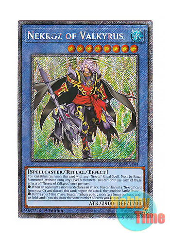 画像1: 英語版 RA03-EN263 Nekroz of Valkyrus ヴァルキュルスの影霊衣 (プラチナシークレットレア) 1st Edition