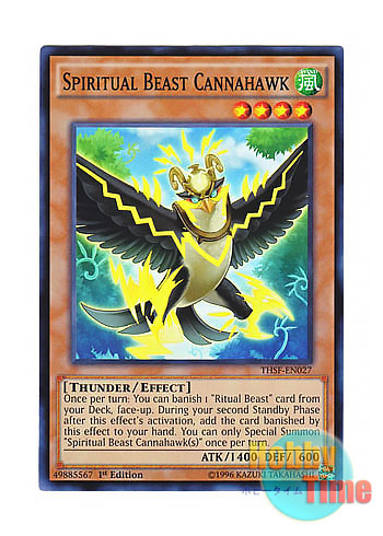 英語版 THSF-EN027 Spiritual Beast Cannahawk 精霊獣 カンナホーク 