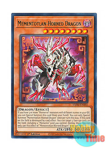 画像1: 英語版 VASM-EN002 Mementotlan-Horned Dragon メメント・ホーン・ドラゴン (レア) 1st Edition