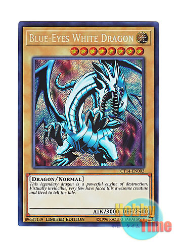 英語版 CT14-EN002 Blue-Eyes White Dragon 青眼の白龍 (シークレット 