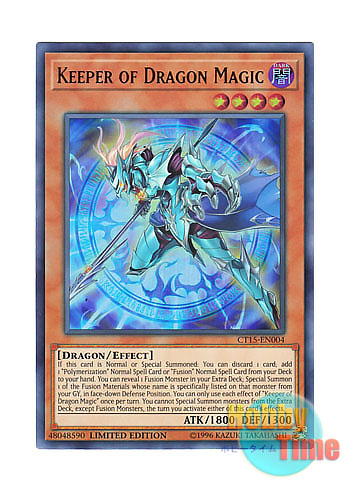 英語版 CT15-EN004 Keeper of Dragon Magic 竜魔導の守護者 (ウルトラレア) Limited Edition