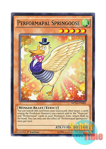 画像1: 英語版 MP16-EN005 Performapal Springoose EMスプリングース (ノーマル) 1st Edition