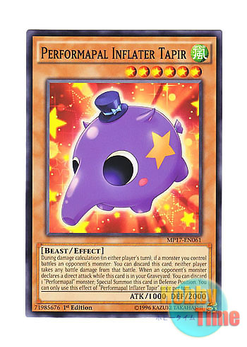 画像1: 英語版 MP17-EN061 Performapal Inflater Tapir EMバリアバルーンバク (ノーマル) 1st Edition