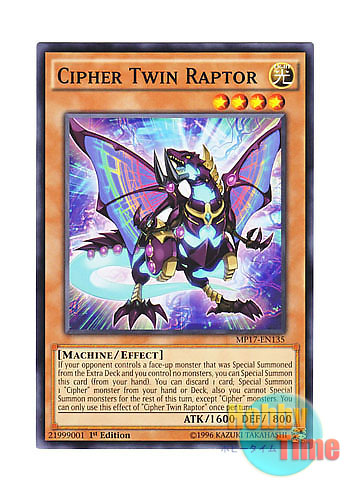 画像1: 英語版 MP17-EN135 Cipher Twin Raptor 光波双顎機 (ノーマル) 1st Edition