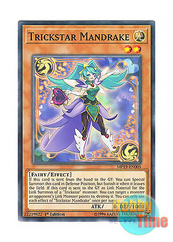 画像1: 英語版 MP19-EN005 Trickstar Mandrake トリックスター・マンドレイク (ノーマル) 1st Edition