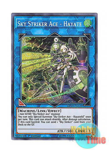 英語版 MP19-EN109 Sky Striker Ace - Hayate 閃刀姫－ハヤテ (プリズマティックシークレットレア) 1st  Edition