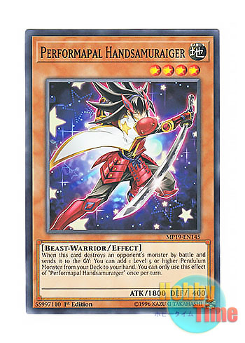 画像1: 英語版 MP19-EN145 Performapal Handsamuraiger EMハンサムライガー (ノーマル) 1st Edition