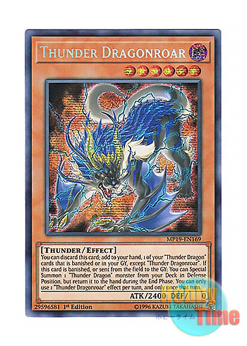 英語版 MP19-EN169 Thunder Dragonroar 雷獣龍－サンダー・ドラゴン 