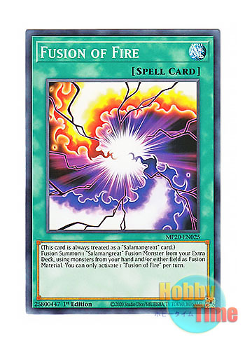 画像1: 英語版 MP20-EN025 Fusion of Fire フュージョン・オブ・ファイア (ノーマル) 1st Edition