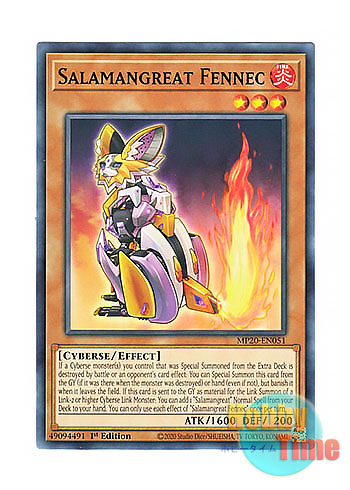 画像1: 英語版 MP20-EN051 Salamangreat Fennec 転生炎獣フェネック (ノーマル) 1st Edition