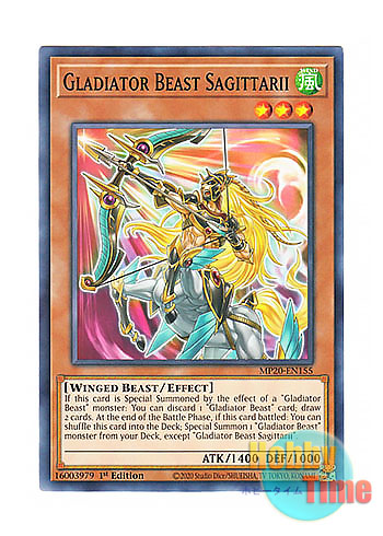 画像1: 英語版 MP20-EN155 Gladiator Beast Sagittarii 剣闘獣サジタリィ (ノーマル) 1st Edition