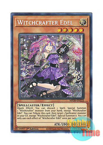 英語版 MP20-EN222 Witchcrafter Edel ウィッチクラフト・エーデル (プリズマティックシークレットレア) 1st  Edition