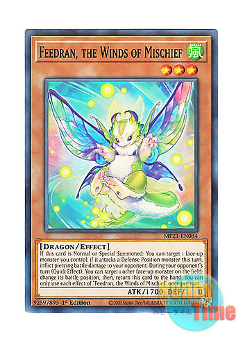 画像1: 英語版 MP21-EN034 Feedran, the Winds of Mischief いたずら風のフィードラン (ノーマル) 1st Edition