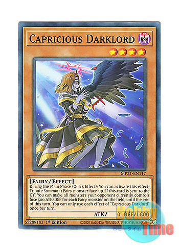 画像1: 英語版 MP21-EN117 Capricious Darklord 享楽の堕天使 (ノーマル) 1st Edition