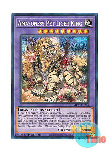 画像1: 英語版 MP23-EN224 Amazoness Pet Liger King アマゾネスペット虎獅王 (プリズマティックシークレットレア) 1st Edition