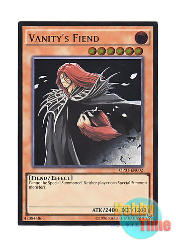 英語版 OP01-EN002 Vanity's Fiend 虚無魔人 (アルティメットレア)