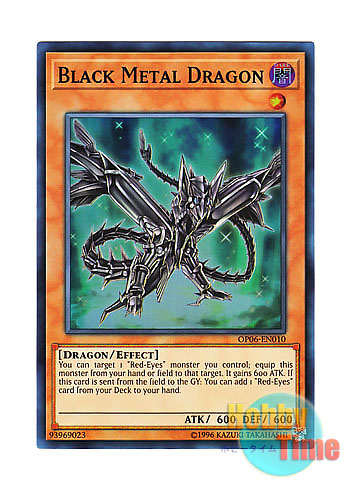 英語版 OP06-EN010 Black Metal Dragon 黒鋼竜 (スーパーレア)